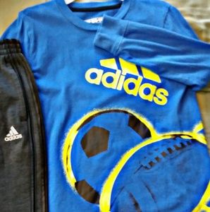 Youth boys long sleeve adidas t-shirt size 5